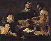 Diego Velazquez Trois Musiciens (df02) oil on canvas